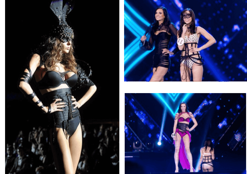 Kolaż zdjęć z pokazów mody