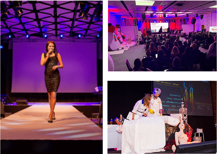 Kolaż zdjęć z wydarzeń zorganizowanych przez la Parie